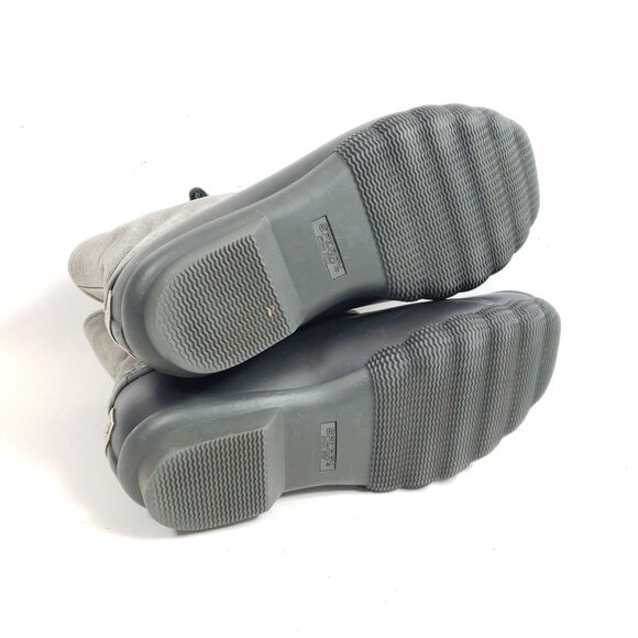 Sperry Women's Size 5 Saltwater Rubber Duck Boots Black Gray Lined - Picture 9 of 9
